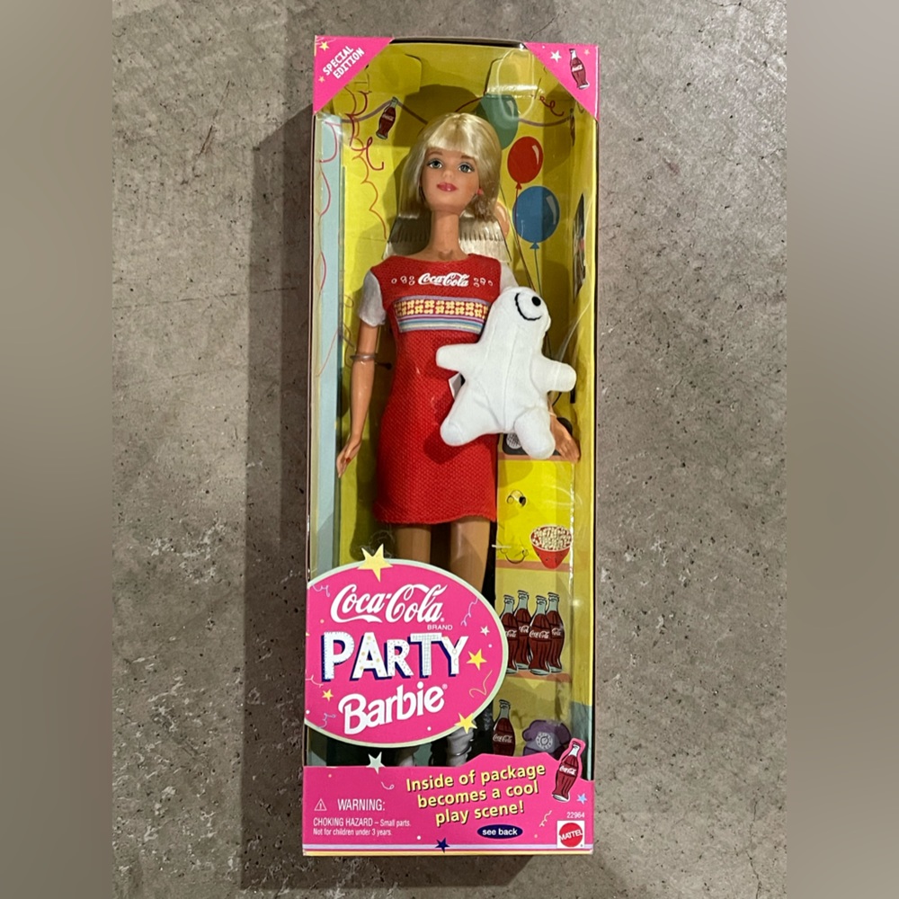 1998 Coca-Cola Party Barbie Doll Special Edition Mattel #22964